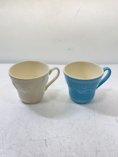 商品画像：グラス/2点セット/マグカップ/2点セット/ブルー/ホワイト/箱有/ 2