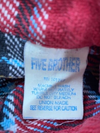 商品画像：長袖シャツ/--/コットン/RED/チェック 4