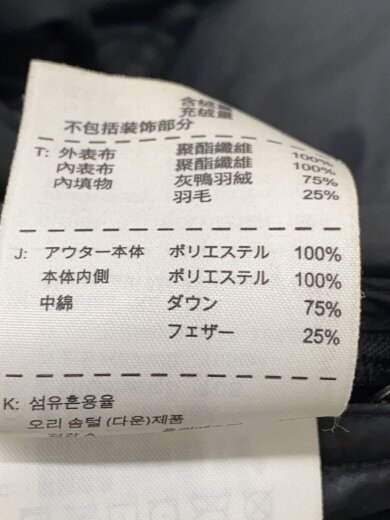 商品画像：ダウンジャケット/XL/ナイロン/BLK/484509-010 4