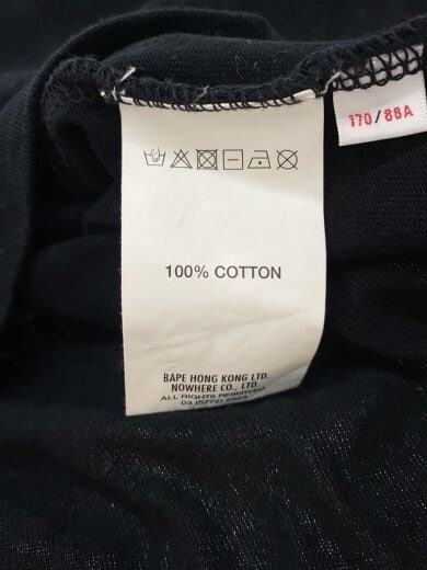 商品画像：Tシャツ/S/コットン/BLK/無地// 4