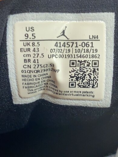 商品画像：AIR JORDAN 13 RETRO/エアジョーダン13 レトロ/ブラック/414571-061/27.5cm/ 5
