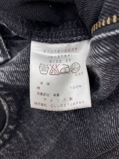 商品画像：ストレートパンツ/28/コットン/BLK// 5