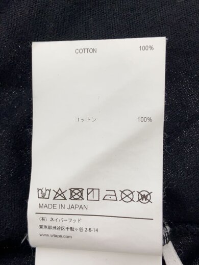 商品画像：長袖Tシャツ/3/コットン/BLK/無地 4