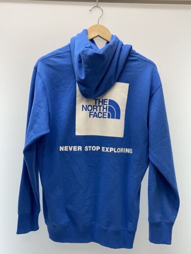 商品画像：BACK SQUARE LOGO HOODIE_バックスクエアロゴフーディ/M/ポリエステル/BLU/プリント 2