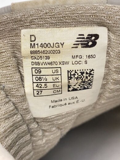 商品画像：ニューバランス/M1400/27cm/グレー/スウェード/M1400JGY 5