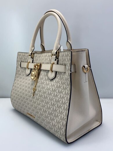 商品画像：HAMILTON MD SATCHEL/ショルダーバッグ/ベージュ/総柄/35F1GHMS2B 2