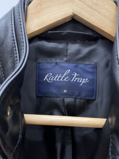 商品画像：シングルライダースジャケット/M/レザー/BLK/無地/M584LJM201 3