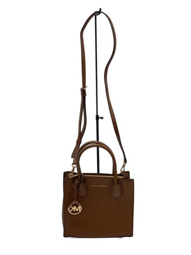 商品画像：ショルダーバッグ/レザー/BRW/無地/35S1GM9M2L 1