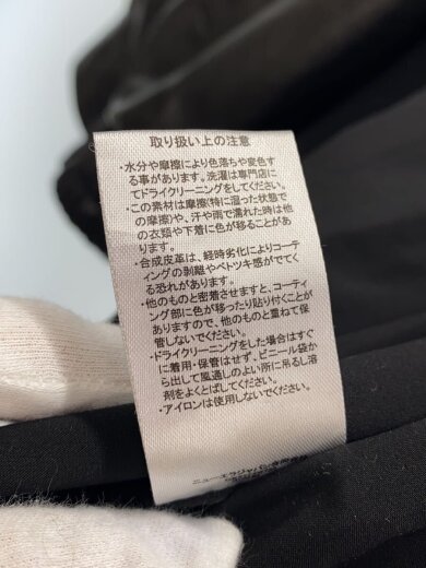 商品画像：シンセティックレザージャケット/S/フェイクレザー/ブラック 5