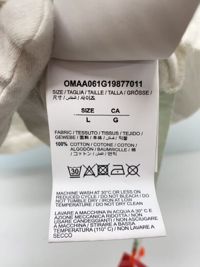 商品画像：Tシャツ/L/コットン/WHT/OMAA061G19877011 5