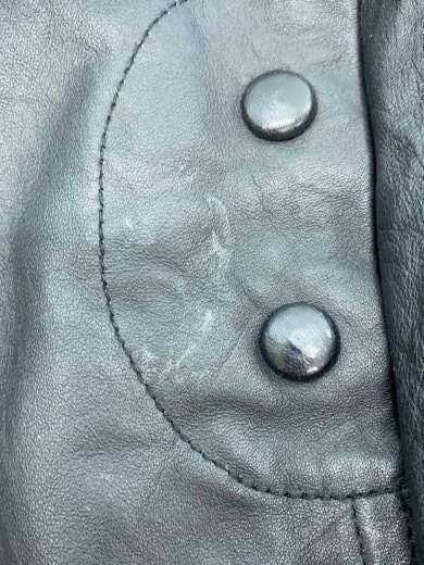 商品画像：ダブルライダースジャケット/L/ポリエステル/BLK/無地 4