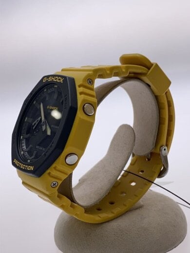 商品画像：クォーツ腕時計/G-SHOCK/デジアナ/ラバー/ブラック/イエロー/GA-2110SU-9AJF// 2