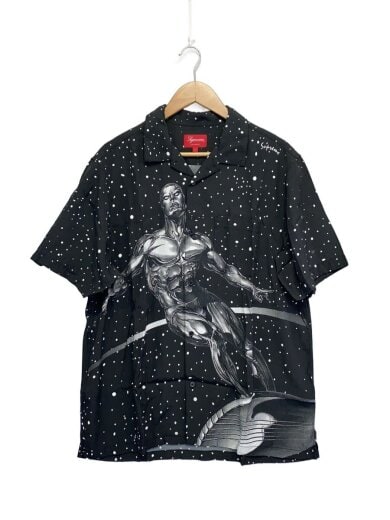 商品画像：MARVEL/Silver Surfer S/S Shirt/半袖シャツ/L/ブラック/ドット// 1