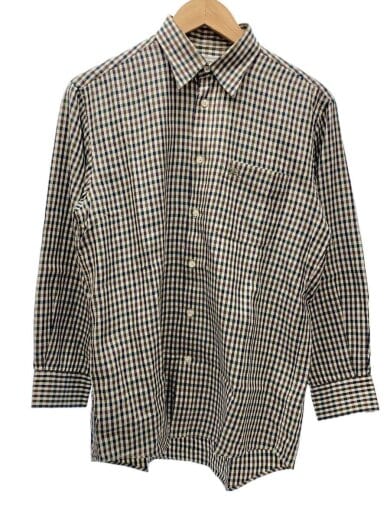 商品画像：長袖シャツ/M/コットン/GRN/チェック/BBW91-303// 1