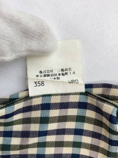 商品画像：長袖シャツ/M/コットン/GRN/チェック/BBW91-303// 4