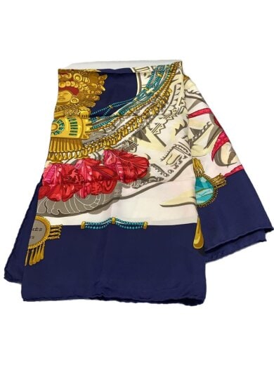 画像：HERMESカレ90/スカーフ/シルク/マルチカラー/レディース/エルメス1
