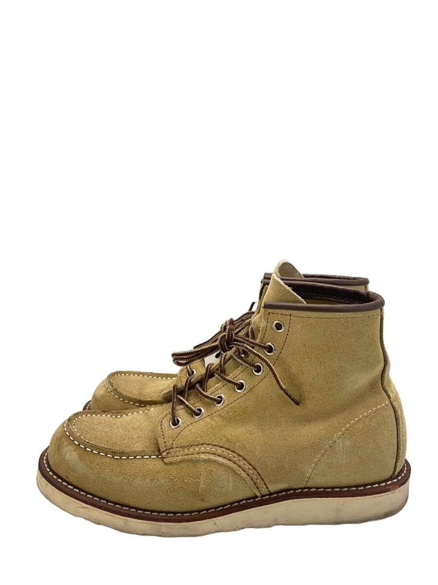 RED WING / 6inch CLASSIC MOC TOE/レースアップブーツ/US8.5/BEG/スウェード/8833