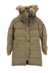 ダウンコート/S/ポリエステル/BEG