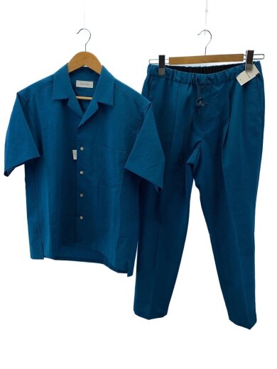 商品画像：セットアップ/オープンカラーシャツ&イージーパンツ/M/ポリエステル/BLU/GMY-04010-A 1