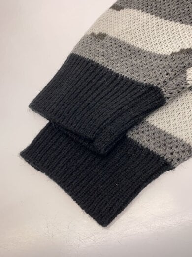 商品画像：ニット・セーター(厚手)/M/アクリル/BLK/総柄 5