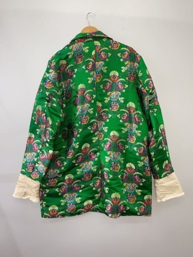 商品画像：チャイナ柄フェイクファー袖コート/3/--/GRN/総柄/PN17AW－019/※色褪せ有// 2
