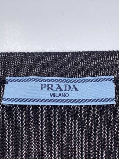 商品画像：ロゴ入りシルククロップドセーター/ニット・セーター(薄手)/38/シルク/BLK/P24S1G// 3