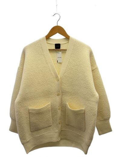 商品画像：ブークレダブルフェイスカーディガン/FREE/ウール/WHT/25-080-200-5690-4-0 1