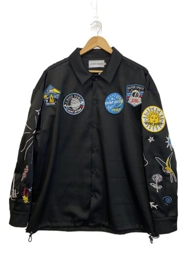 商品画像：長袖シャツ/L/ポリエステル/BLK/over23042906 1