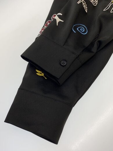 商品画像：長袖シャツ/L/ポリエステル/BLK/over23042906 5