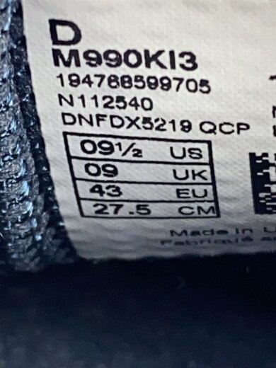 商品画像：ローカットスニーカー/27cm/NVY/スウェード/M990K13 5