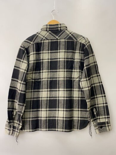 商品画像：長袖シャツ/M/コットン/BLK/チェック/8LS-28// 2