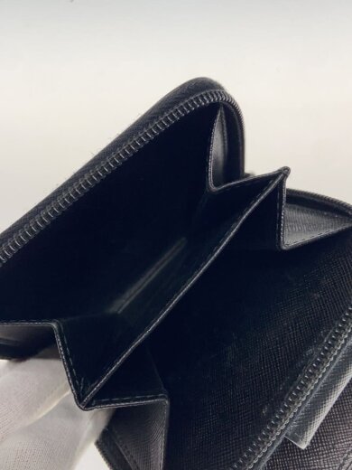 商品画像：2つ折り財布/レザー/BLK/レディース// 5