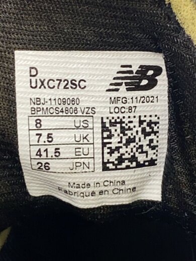 商品画像：ローカットスニーカー/26cm/BLK/スウェード/UXC72SC 5