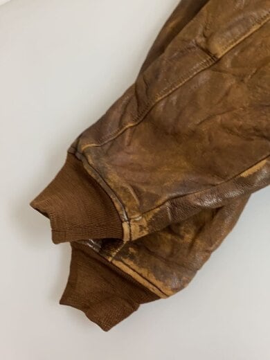 商品画像：レザージャケット・ブルゾン/M/レザー/BRW 4