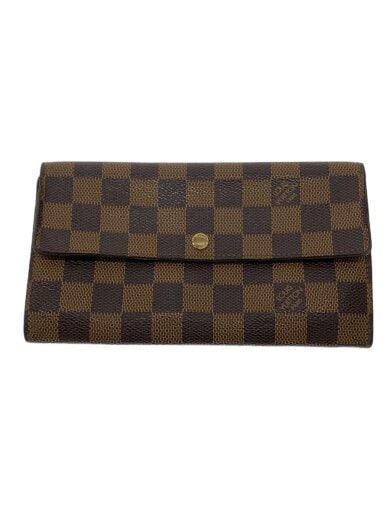 商品画像：ポシェット・ポルト・モネ・カルト・クレディ_ダミエ・エベヌ/PVC/BRW/チェック/レディース 1