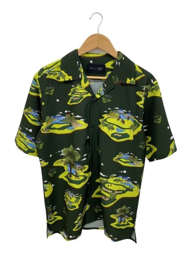 商品画像：半袖シャツ/M/ポリエステル/GRN/総柄/RGS003// 1