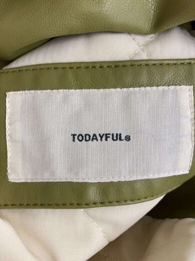 商品画像：レザージャケット・ブルゾン/38/レザー/GRN/12020102/タグつき 3