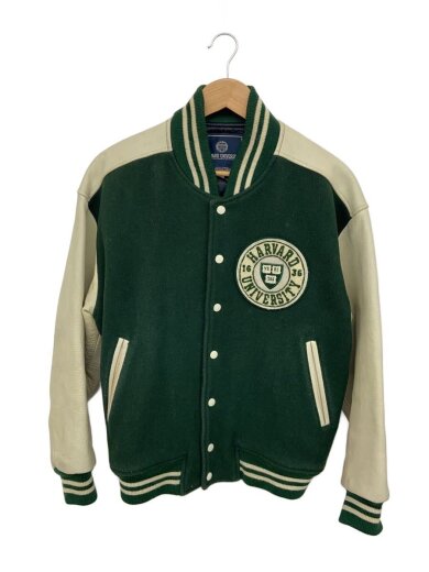 商品画像：スタジャン/M/ウール/GRN/ハーバード大学 1