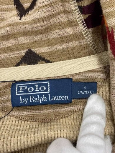 商品画像：カーディガン(薄手)/S/コットン/BEG/総柄 3