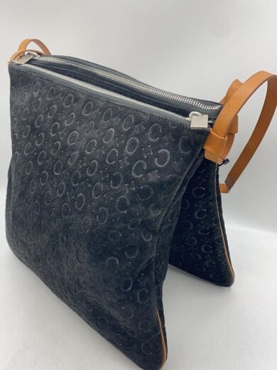 商品画像：ショルダーバッグ/スウェード/BLK/マカダム柄 2