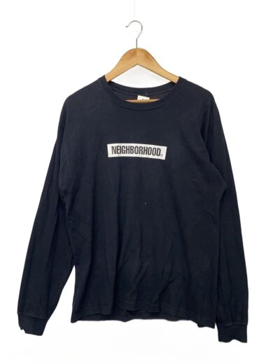 商品画像：長袖Tシャツ/M/コットン/BLK/ボックスロゴ// 1