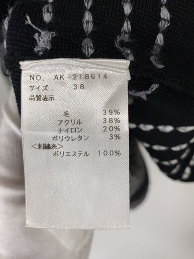商品画像：長袖ワンピース/38/ウール/BLK/ak-218614// 4