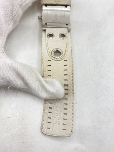 商品画像：腕時計/アナログ/レザー/SLV/WHT/a220 5