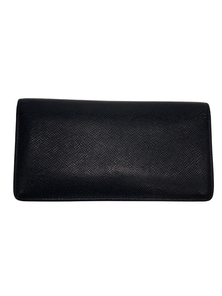 LOUIS VUITTON / ポルト・フォイユ・ロン_タイガ/牛革/BLK/無地/メンズ