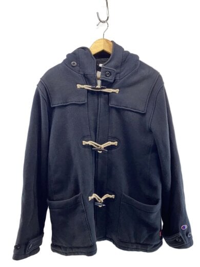 商品画像：ダッフルコート/L/コットン/BLK/無地 1