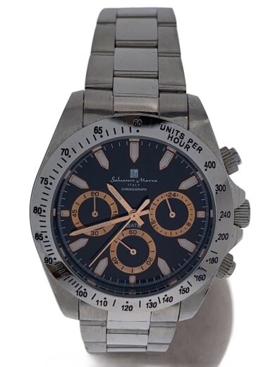 商品画像：クォーツ腕時計/アナログ/ステンレス/NVY/SLV/SM11125-1 1