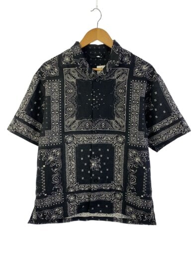 商品画像：S/S ALOHA VENT SHIRT_ショートスリーブアロハベントシャツ/M/ポリエステル/BLK 1