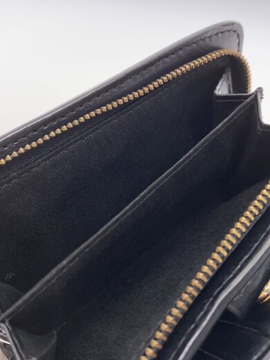 商品画像：2つ折り財布/レザー/BLK/レディース/M0015105 5