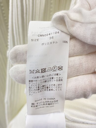 商品画像：長袖ワンピース/36/ポリエステル/WHT/無地/CWN0241104// 5