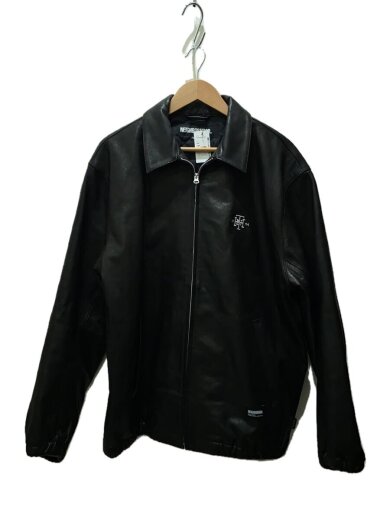 NEIGHBORHOOD / 23AW/LEATHER ZIP WORK JACKET/Leather jacket/XL 